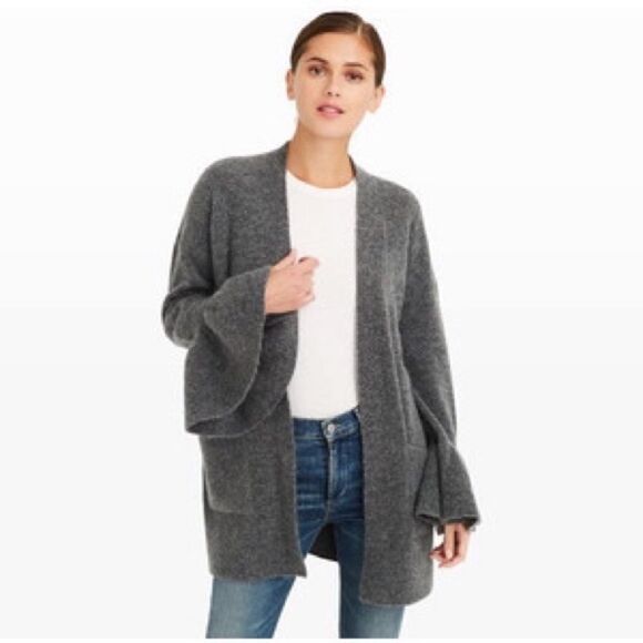 Club Monaco wool blend Bell sleeve cardigan - Picture 4 of 11